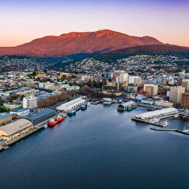 Arrival in Hobart